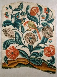 Tuolin selkänoja, n. 1725-50 (kirjonta kankaalle)