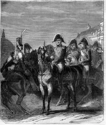 Kaarle X (1757-1836) Ranskan kuningas. Kaiverrus Maurice Lachatren teokseen "Paavien-kuninkaiden-kuningattaren ja keisarien historia vuosisatojen ajan"