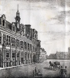 Kaupungintalo - "Alphabet Picturesque des Monumens de Paris" n.1840 (kaiverrus)