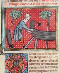 Veneen rakentaminen, Guiart des Moulinsin Bible Historialesta