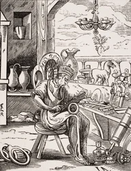 Coppersmith, jäljennös Jost Ammanin (1539-91) puupiirroksesta Paul Lacroix