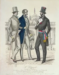 Kansanedustajan asu, taustalla vanha kansalliskokous, 1848