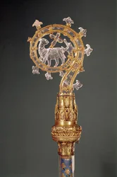 Crozier of the Abbess of Lys, 1200-1400 (kulta ja vuorikristalli)