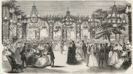 Tanssisalonki rakennettu Lambert-hotellin puutarhaan Ile Saint Louis -kadulle, 2 rue Saint Louis en l