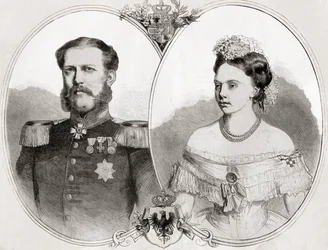 Mecklenburg-Schwerinin herttua William ja hänen vaimonsa prinsessa Frederica Wilhelmina Louise Elisabeth Alexandrine Preussista, L