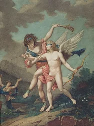 Eros, jota johtaa Madness, kaivertanut Godefroy