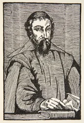 Fabri de Peiresc, kopio Boris Mestchersky (k.1957) kuvitus Histoire de la Nation Francaise, Sciences, Volumes I & II, kirjoittanut Gabriel Hanotaux (1853-1944), 1924