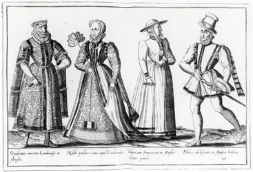 Muoti Tudor-kauden aikana (kaiverrus)