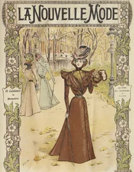 Muotilevy, kansikuva La Nouvelle Modesta, 12. joulukuuta 1897