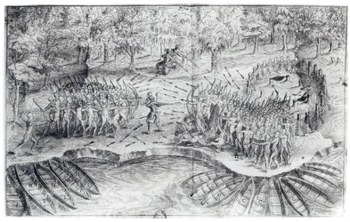 Huronien taistelu, Samuel de Champlainin (1567-1635) "Voyage de Champlain vuonna 1624"