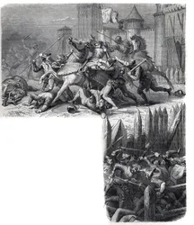 Firenze ryhtyy kapinaan ("kahdeksan pyhän" sotaan) Pyhän piirityksen paluuta vastaan Roomaan. Paavi Gregoire XI Pierre Roger de Beaufort