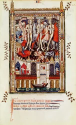 Fr 2092 f.42 St. Denisin ja hänen seuralaistensa kolmas liputus, Vie de St. Denisistä, 1317