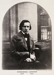 Fryderyk Chopin (1810-49), kaiverrettu dagerrotyypin pohjalta