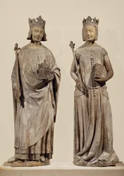 Ranskan kuningas Kaarle V ja Jeanne de Bourbon (kivi)