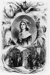 Ranskan vallankumous: Charlotte Cordayn muotokuva, v.1793.