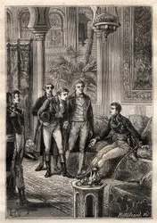 Friedrich Konrad Hornemann (1772-1801) tapasi Napoleon Bonaparten Kairossa vuonna 1797 Gaspard Mongen (1746-1818) ja Claude Louis Berthollet