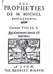 Etukappale M. Michel Nostradamusin ennustuksille, pub. kirjoittanut Benoist Rigaud, 1568