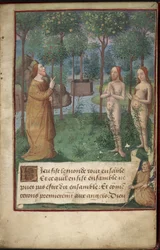 Garden of Eden, lisää MS 26667, f.1r, Chronique Universelle