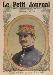 Kenraali Charles Mangin, etukannen kuva Le Petit Journalista, liitekuva, 21. toukokuuta 1916