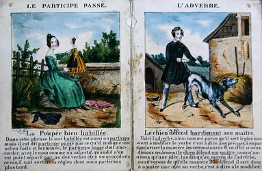 Kielioppikirja lapsille. noin 1850 (väri litho)