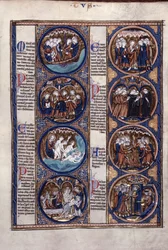 Harley 1527, f.91 St. Paulin haaksirikko (vellum)