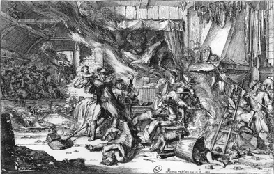 Ranskalaisten aiheuttamia kauhuja Hollannissa 1673