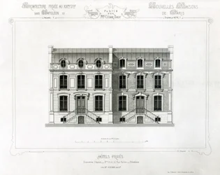 Yksityishotellit, 10 & 12 Rue Balzac, Paris, Architecture Privee au C19th,