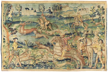 Metsästyskuvioinen, mahdollisesti Pariisi, 1500-luvun alku