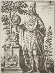 Ideaalimuotokuva Apolloniuksesta Tyanalaista, Jean-Jacques Boissardin De Divinationewet Magical noituudesta, 1605, julkaistu A History of Magic -lehdessä 1800-luvun lopulla