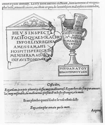 Kuvitus Francesco Colonnan teoksesta "Discourse on the Dream of Poliphile".