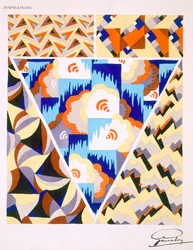 Sisustuskuvio, 1930-luku.