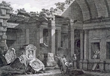 Nimesin Dianan temppelin sisustus, Antiquities of France: Vol I, Nimesin muistomerkit