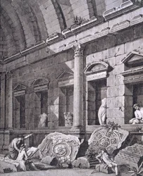 Nimesin Dianan temppelin sisustus, Antiquities of France: Vol I, Nimesin muistomerkit