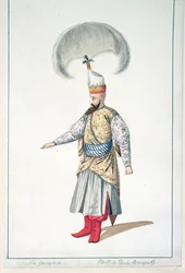 Janissary upseeri, ottomaanien aika, 1700-luvun kolmas neljännes (wc paperilla)
