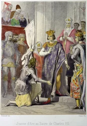 Jeanne d’Arc Kaarle VII:n kruunajaisissa