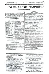Journal de lEmpire, 29. syyskuuta 1805 (painettu)