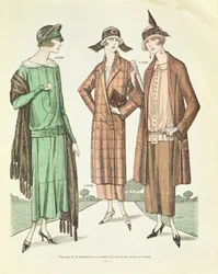 Ladies Fashion, kuvitus La Veritable Mode Francaise de Parisista, 1924