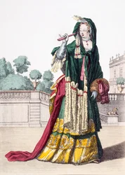 Ladys Green silkkihuivi, 1650