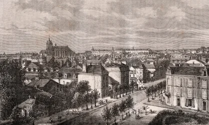 Le Mans - Pays de la Loire - kaiverrus V.A. Malt-Brownin kirjaan "La France illustrée: maantiede, historia, tilastohallinto". 1884
