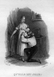 Pierre Jean de Berangerin (1780-1857), ranskalaisen runoilijan ja lauluntekijän, Jolie Chanson de Berangerin elokuvassa "Oeuvres valmistuu" (1834).