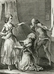 Libertinage - teoksessa "Ranskan tasavallan naisen päivä päivältä", Restif de La Bretonne (1734-1806), Geneve 1791-1794.