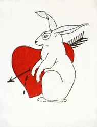 Love Bunny (stensiiliprintti)