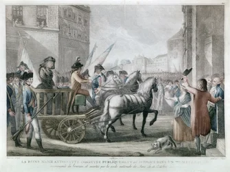 MARIE-ANTOINETTE vietiin giljotiiniin, 16. lokakuuta.