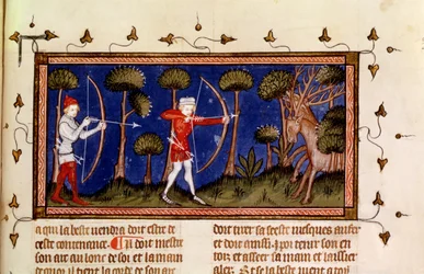 MMS Fr 12399 f.38 Metsästyskohtaus, kirjasta King Modus ja Queen Ration