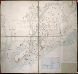 Austerlitzin taistelun kartta 2. joulukuuta 1805