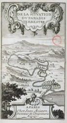Kartta: De La Situation du Paradis Terres, 1691