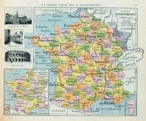 Ranskan kartta, n. 1914