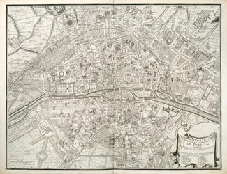 Pariisin kartta, Jean de la Caillen Pariisin atlas, 1714