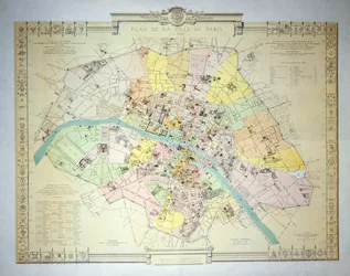 Pariisin kartta 1789, 1887