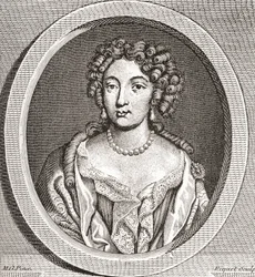 Marie Angélique de Scorailles, 1661 1681. Ranskalainen aatelisnainen ja yksi Ludvig XIV:n monista rakastajattarista. Les Heures Libres, julkaistu 1908.